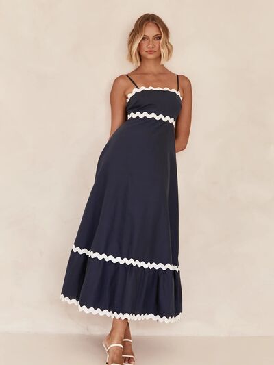 Spaghetti Strap Maxi Dress - SELFTRITSS