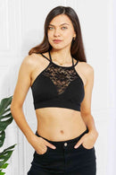 Zenana Romantic Night Full Size Lace Cutout Bralette - SELFTRITSS   