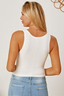 Square Neck Wide Strap Tank - SELFTRITSS