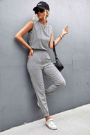 Sleeveless Top and Joggers Set - SELFTRITSS