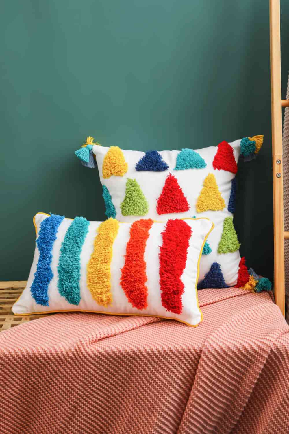 Multicolored Decorative Throw Pillow Case - SELFTRITSS   