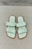 Weeboo Double Strap Scrunch Sandal in Gum Leaf - SELFTRITSS