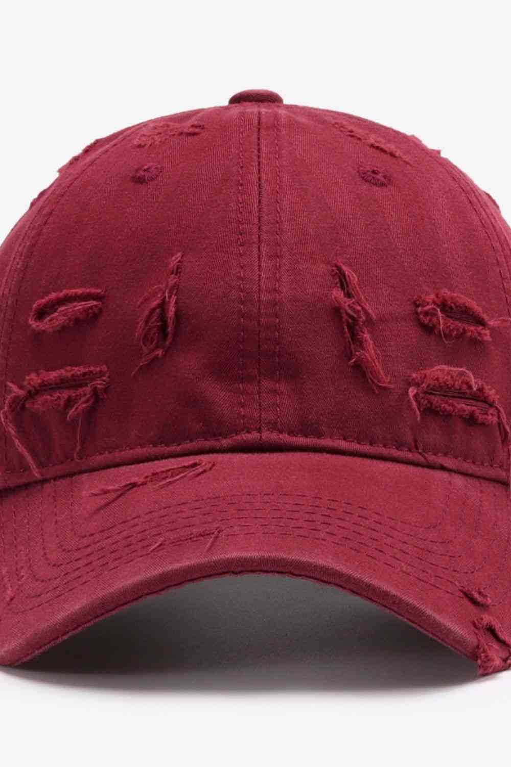 Distressed Adjustable Baseball Cap - SELFTRITSS