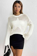 Star Rib-Knit Sweater - SELFTRITSS
