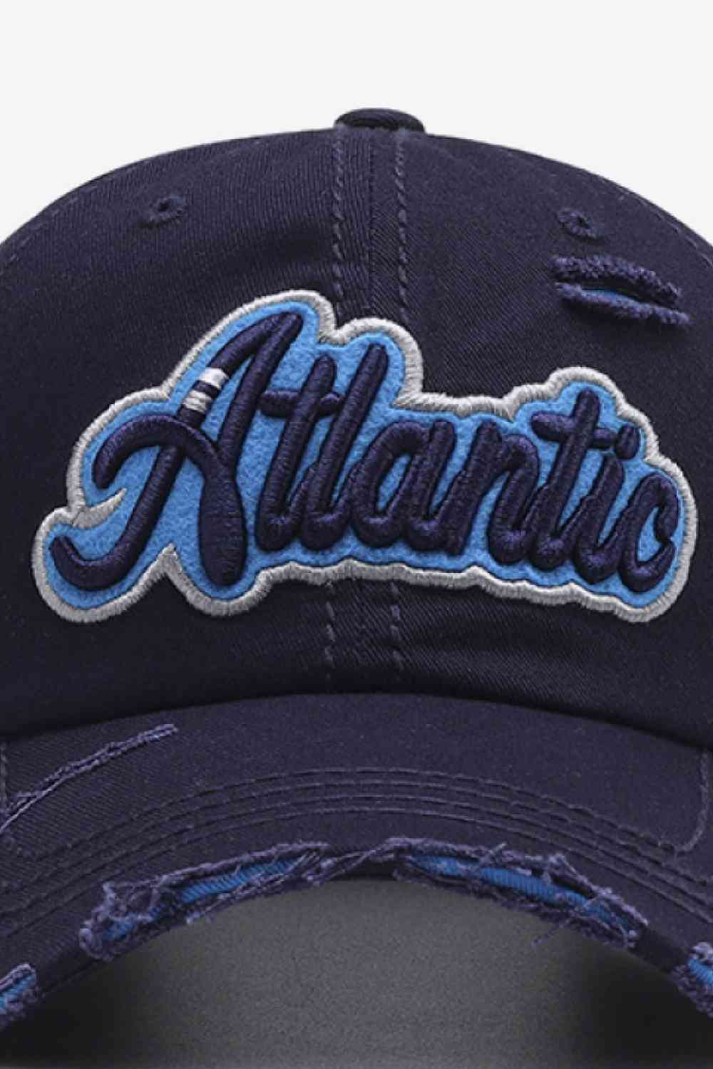 ATLANTIC Graphic Distressed Baseball Cap - SELFTRITSS