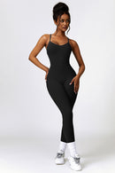 Open Back Spaghetti Strap Sports Jumpsuit - SELFTRITSS   