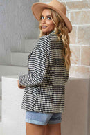 Houndstooth Double-Breasted Blazer - SELFTRITSS