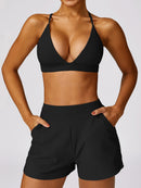 Spaghetti Strap Active Bra - SELFTRITSS   