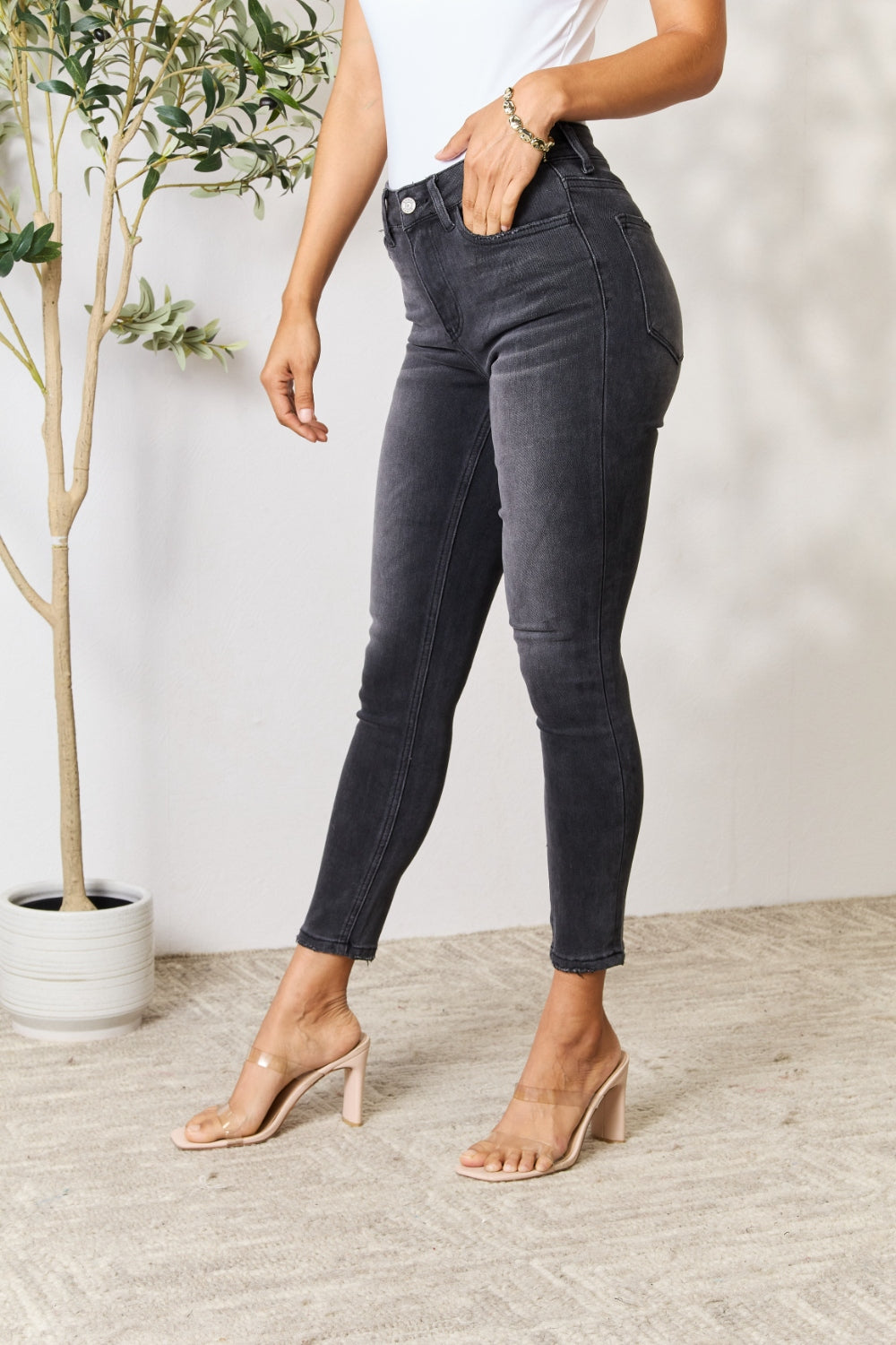 BAYEAS Cropped Skinny Jeans - SELFTRITSS