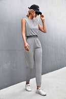 Sleeveless Top and Joggers Set - SELFTRITSS