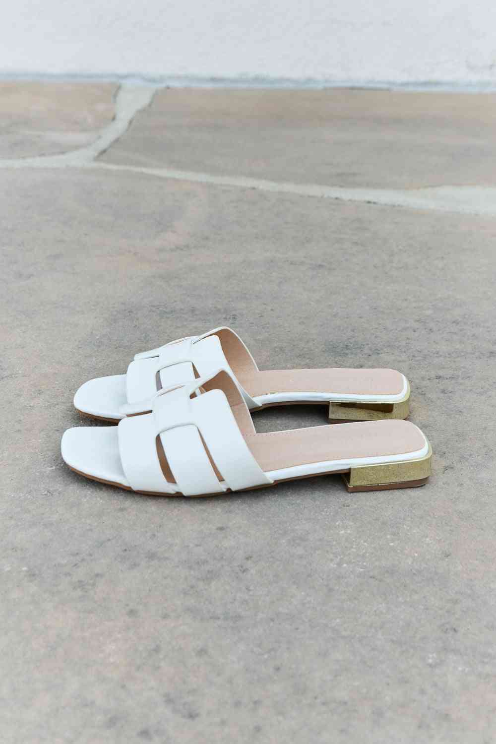 Weeboo Walk It Out Slide Sandals in Icy White - SELFTRITSS