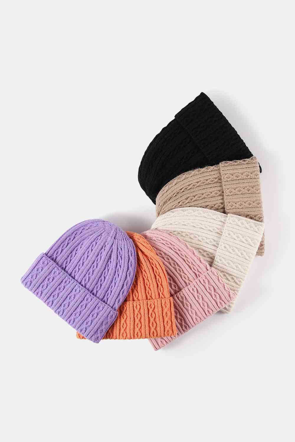 Mixed Knit Cuff Beanie - SELFTRITSS