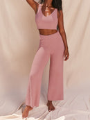 V-Neck Tank and Pants Set - SELFTRITSS