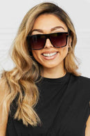 Tortoiseshell Square Full Rim Sunglasses - SELFTRITSS