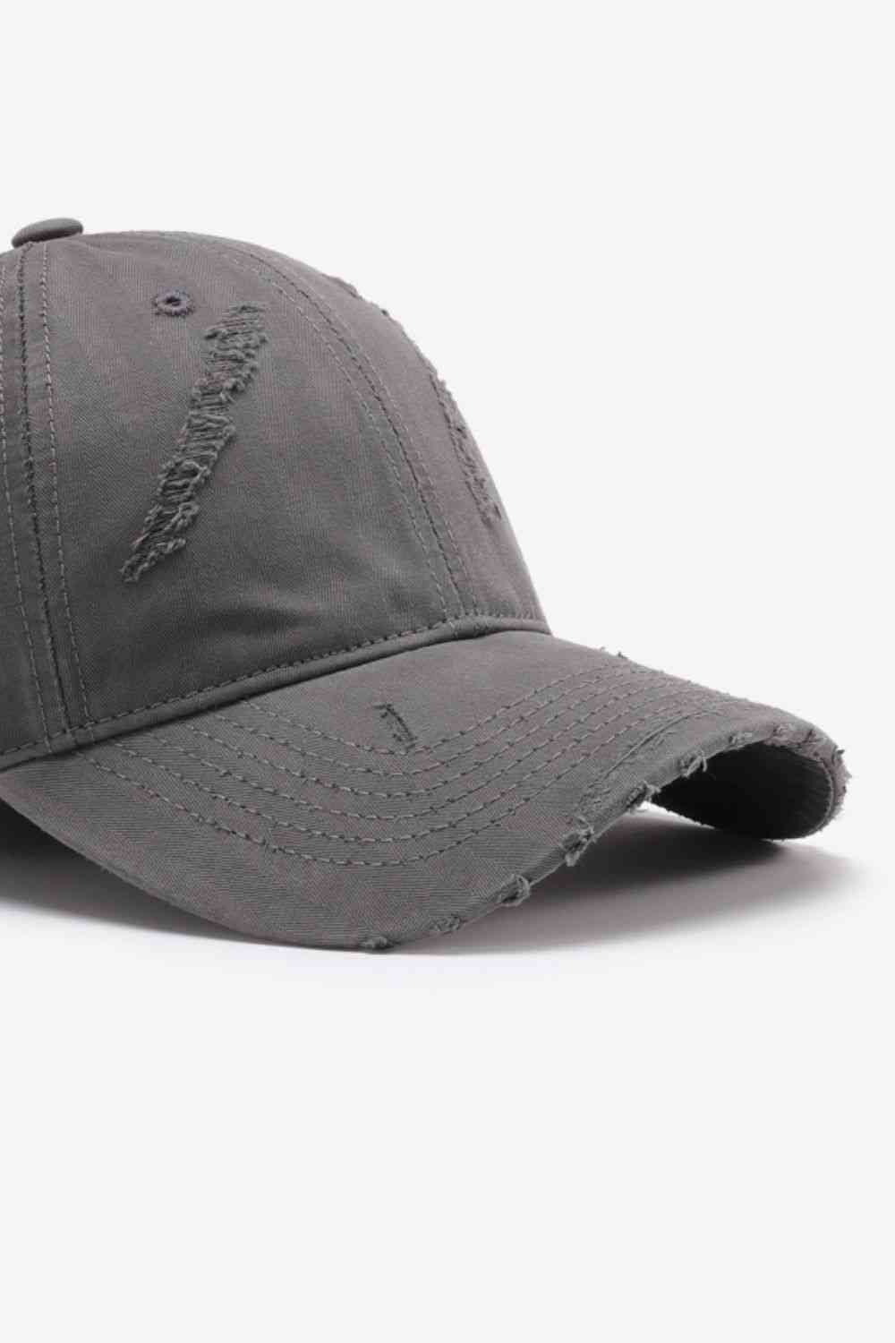 Distressed Adjustable Baseball Cap - SELFTRITSS