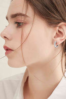 Moissanite 925 Sterling Silver Huggie Earrings - SELFTRITSS