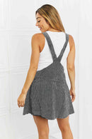 White Birch To The Park Full Size Overall Dress in Black - SELFTRITSS